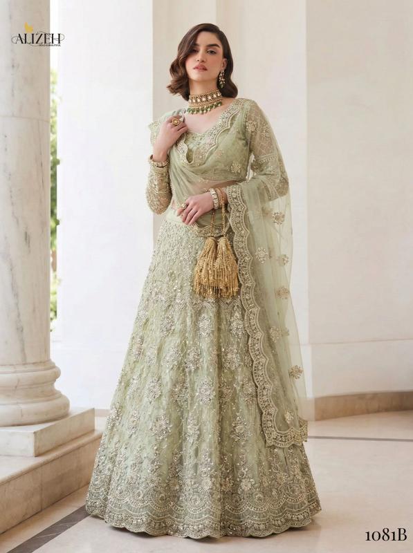 Alizeh Bridal Heritage Colours 1081 Lehenga choli retailers in Bangalore